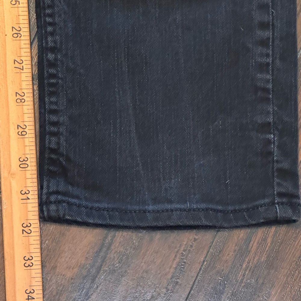 Levi's 559 Jeans Mens 34x34 Black Relaxed Straight Denim (FITS 34x32) Work Ranch - Picture 6 of 16